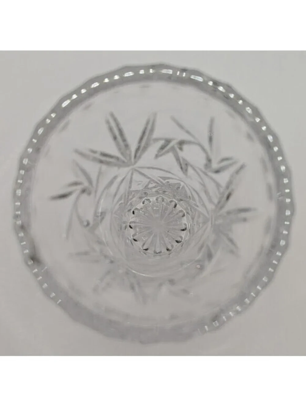 Vintage Lenox Full Lead Crystal Star Burst Bud Vase - 4